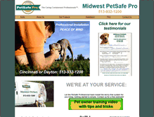 Tablet Screenshot of midwest-petsafe.com